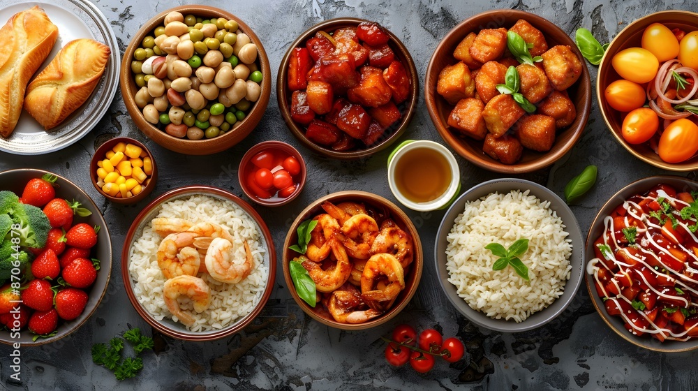 A variety of delicious food A variety of delicious food