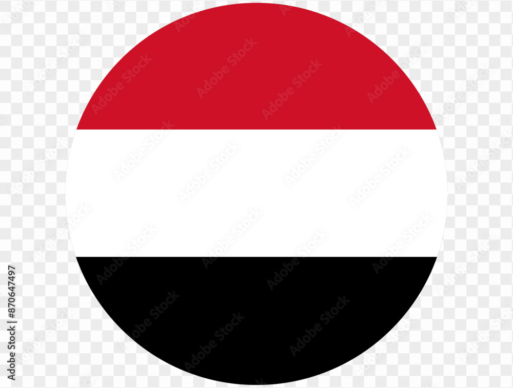 Yemen flag button on png or transparent background. vector illustration. Yemen flag button on png or transparent background. vector illustration.