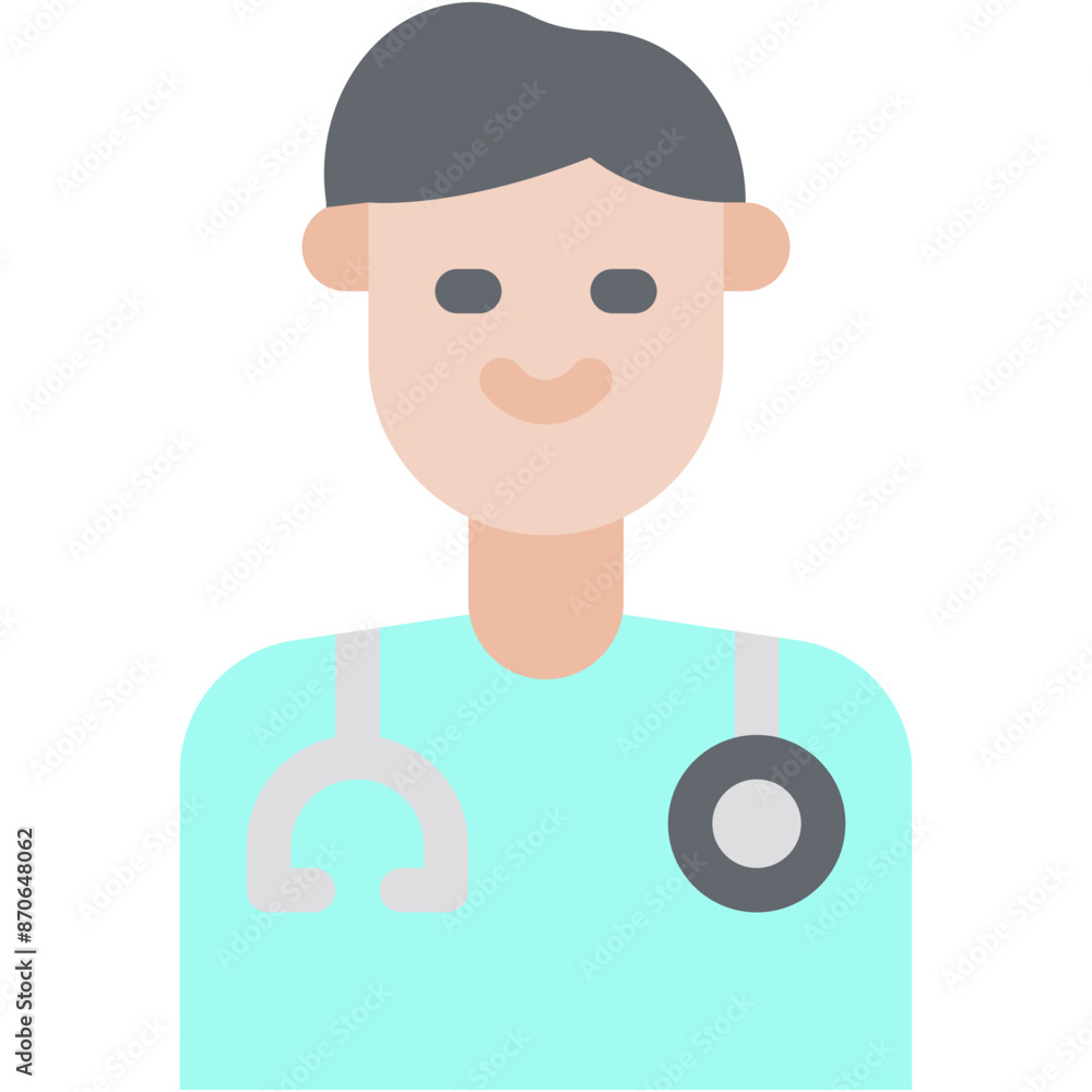 Vector Icon Doctor, User, Avatar, Profession And Job, Healthcare And Medical Vector Icon Doctor, User, Avatar, Profession And Job, Healthcare And Medical