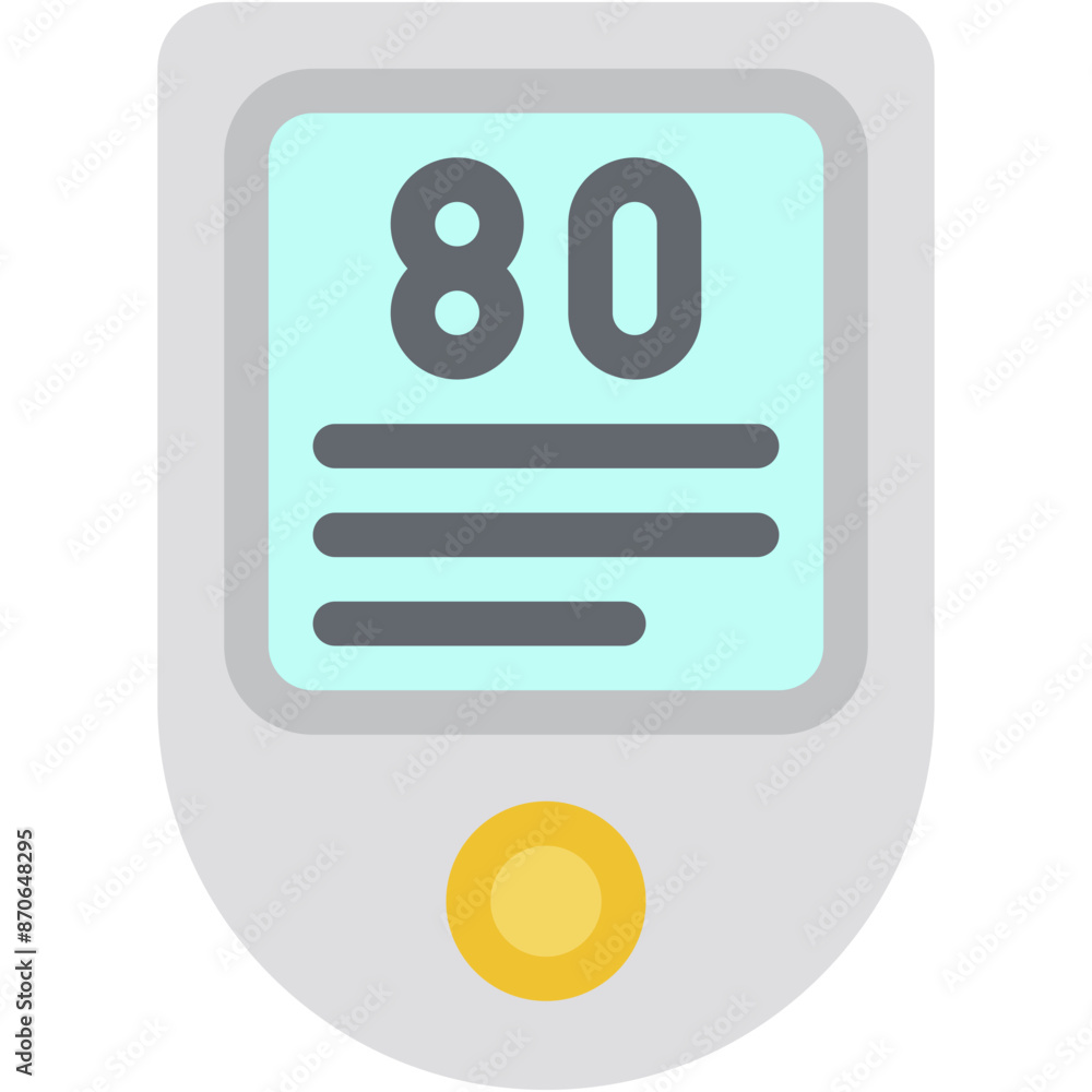 Vector Icon Pulse Ox meter, Ox meter, Oxygen, Meter, Heart, Electronic Vector Icon Pulse Ox meter, Ox meter, Oxygen, Meter, Heart, Electronic