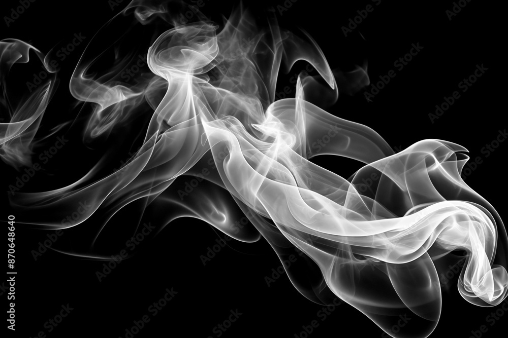 smoke on black background smoke on black background