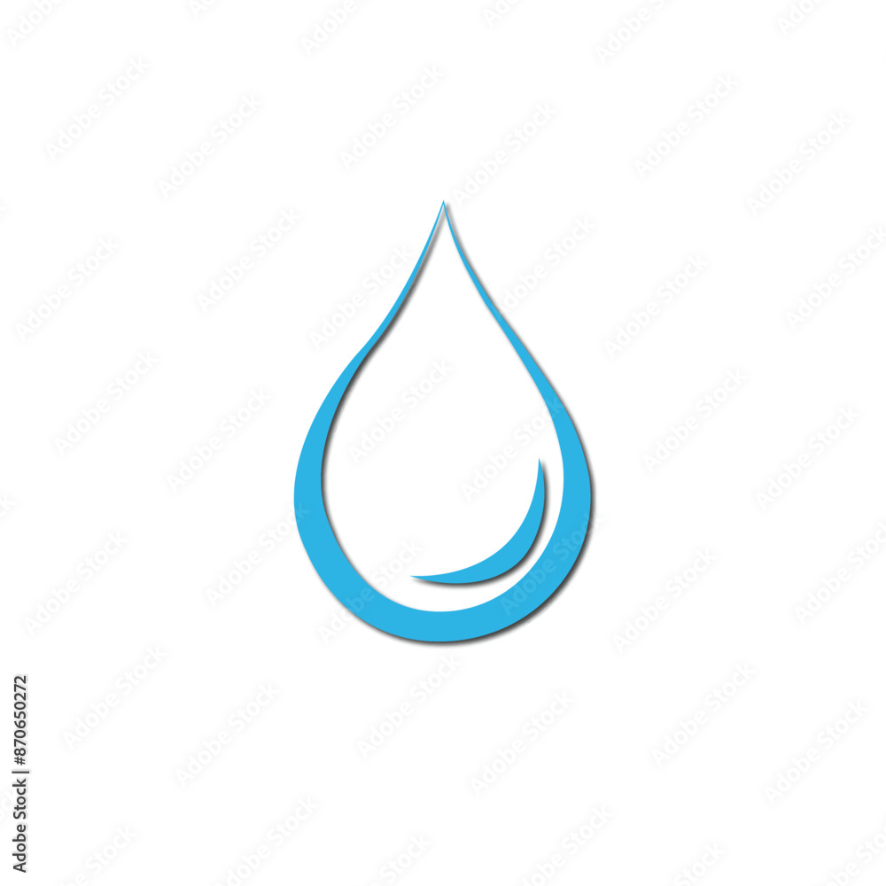 Water Drop Icon Linear Style isolated on White Background. Usable for Business, Science, Healthcare, Medical and Nature Logos. Flat Vector Water Drop Icon Linear Style isolated on White Background. Usable for Business, Science, Healthcare, Medical and Nature Logos. Flat Vector