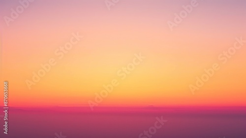Pink and Orange Sunset Sky