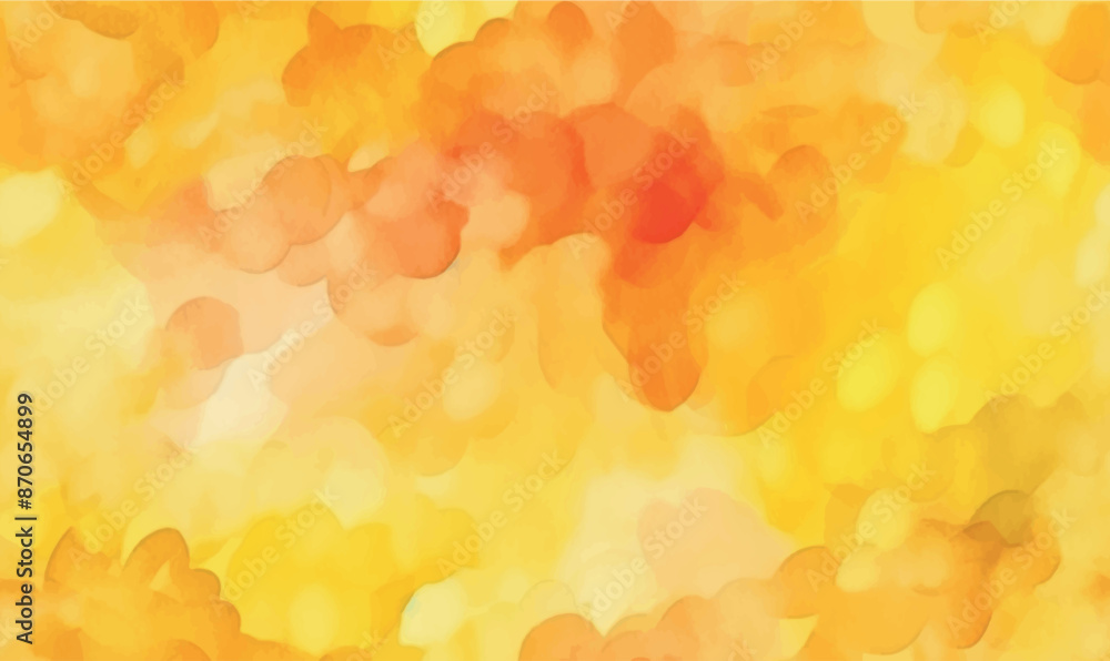 abstract watercolor background, shades of yellow, soft, textured pattern