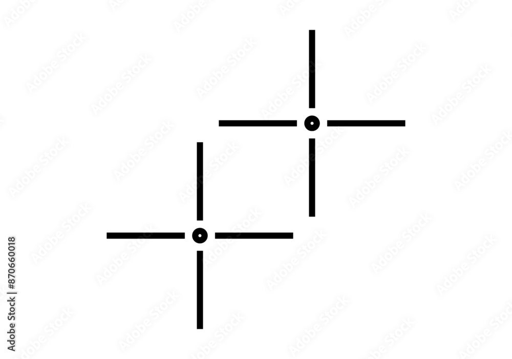 Icono negro de cuadricula para escalar imagen Icono negro de cuadricula para escalar imagen