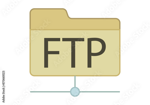 Icono de transferencia de archivos FTP