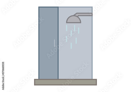 Ducha moderna de una casa