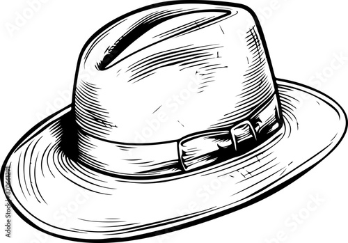 Hat drawing clipart design illustration