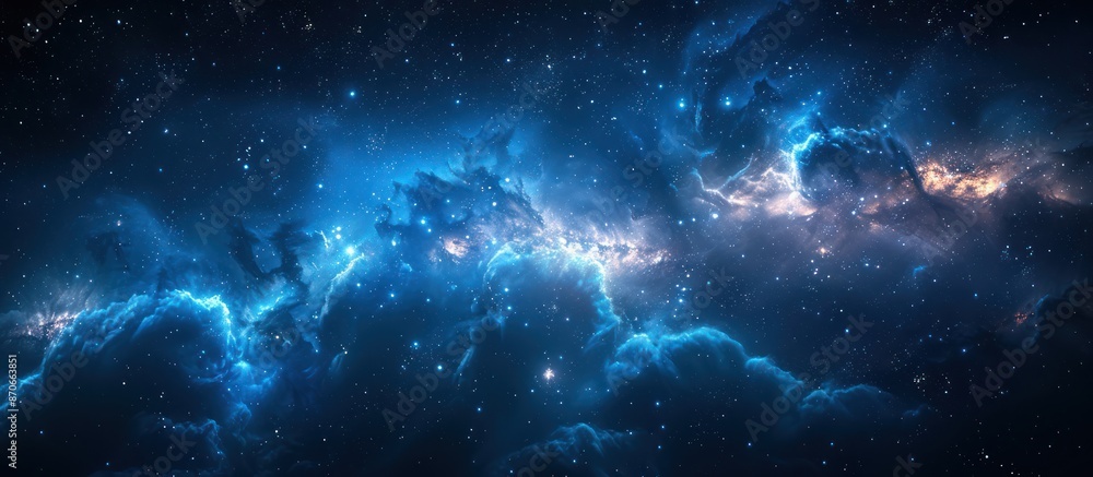 Fototapeta premium Beautiful night sky background