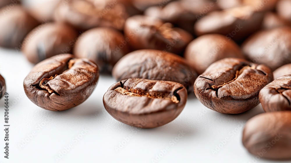 Naklejka premium Coffee Beans Macro Photography