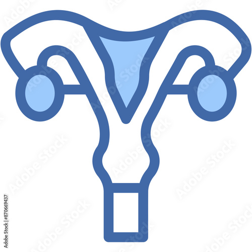 Uterus, Womb, Reproductive System, Female Organ, Ovaries Icon