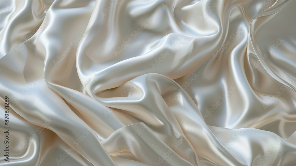 White silk material texture, colored print texture, texture for clothing materials White silk material texture, colored print texture, texture for clothing materials
