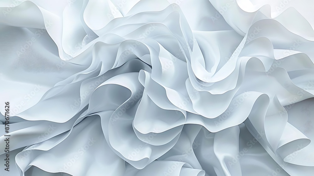 Abstract White Paper Crumpled Background Illustration Abstract White Paper Crumpled Background Illustration
