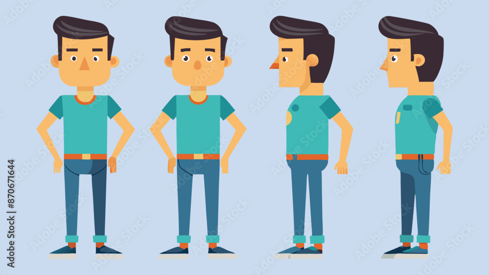2D Cartoon Character Vector Illustration. 2D Cartoon Character Vector Illustration.
