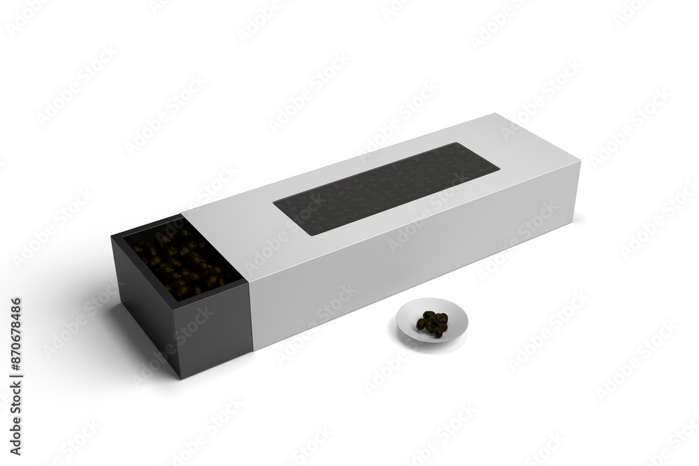 Fototapeta premium 3D rendering Box for the best presentation of your product mockups