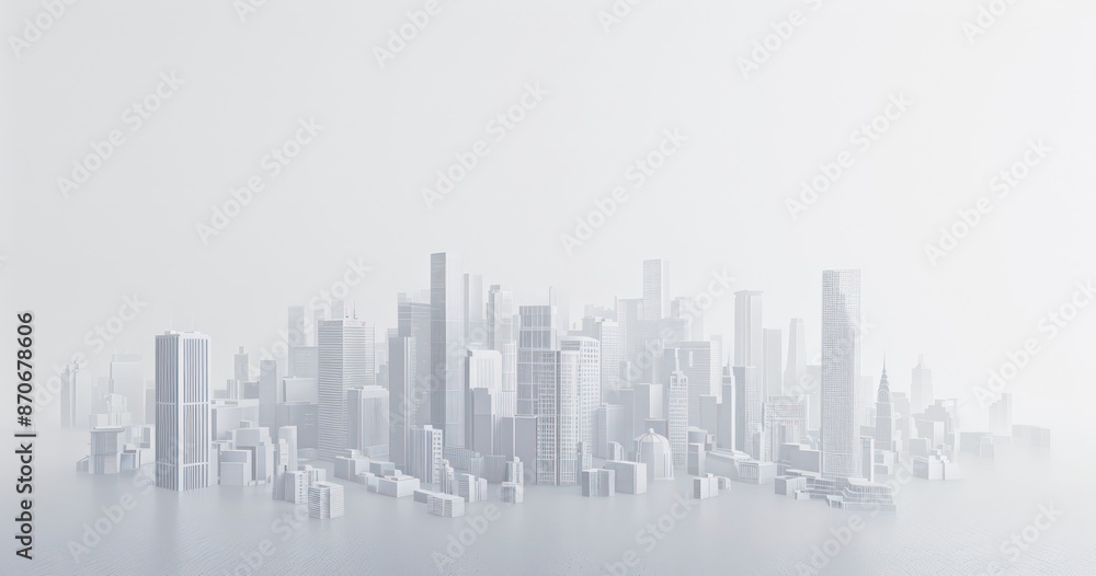 Naklejka premium A global financial company on a white background, showcasing a clean and professional image, emphasizing its role in worldwide financial services and business solutions.