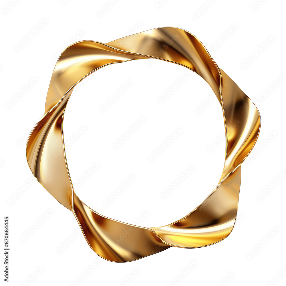 Decorative golden ornament isolated on transparent background. Decorative golden ornament isolated on transparent background.