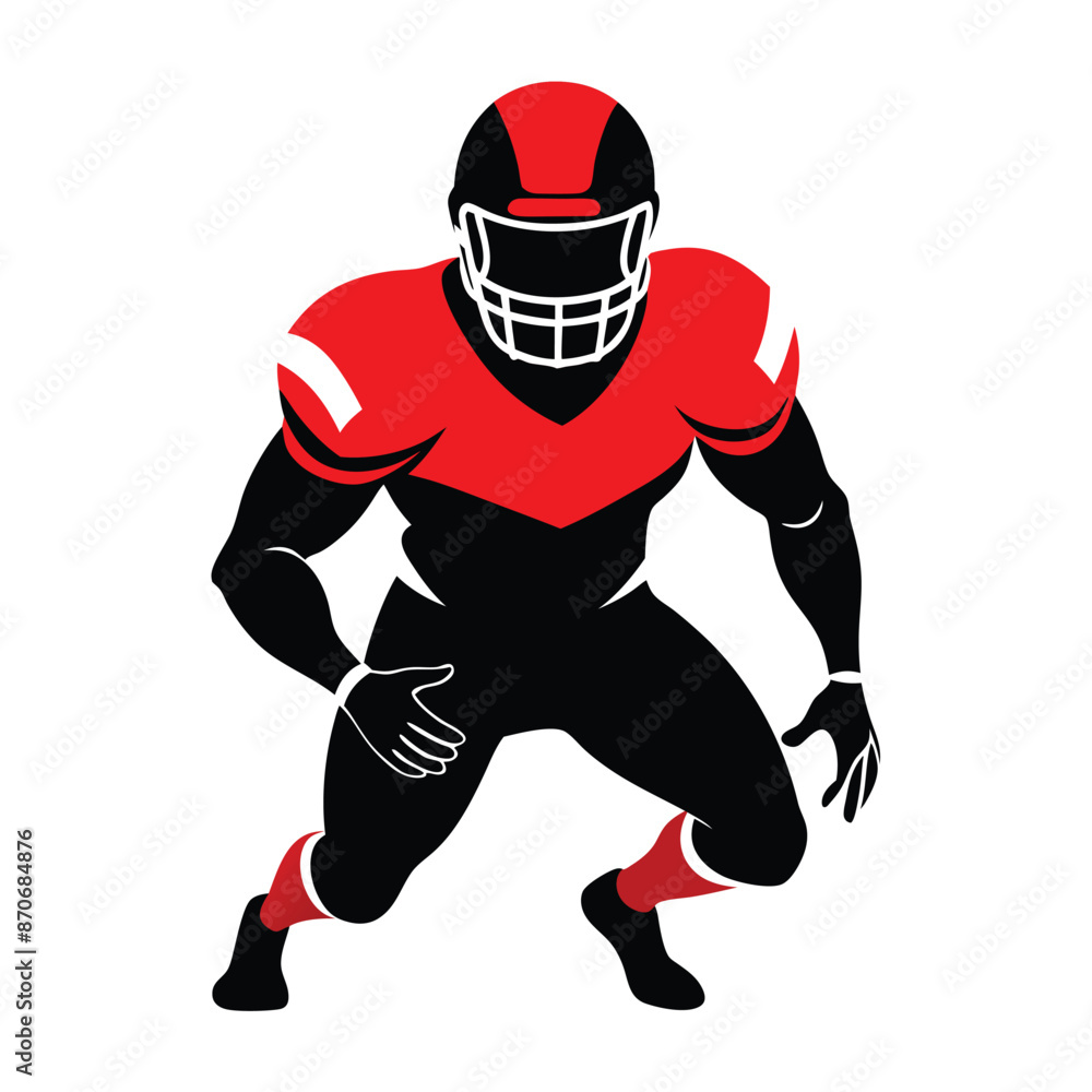 American football player silhouette design American football player silhouette design