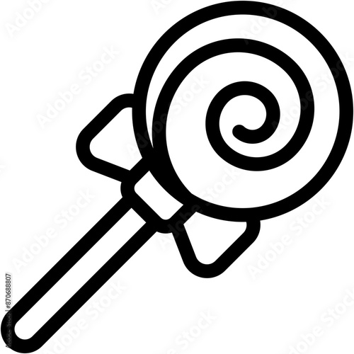 Vector Icon Lollipop, Lollipops, Food and Restaurant, Sweets, Dessert, Candy