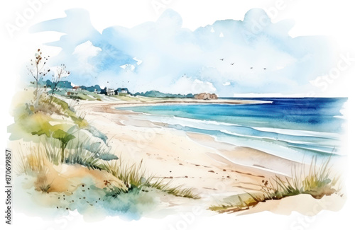 Fototapeta Naklejka Na Ścianę i Meble -  PNG Landscape beach outdoors nature.