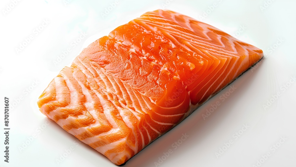 salmon steak on a plate salmon steak on a plate