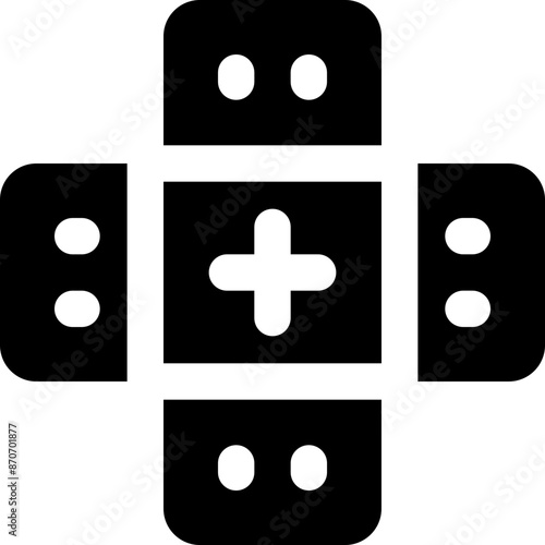 band aid icon. vector glyph icon for your website, mobile, presentation, and logo design.
