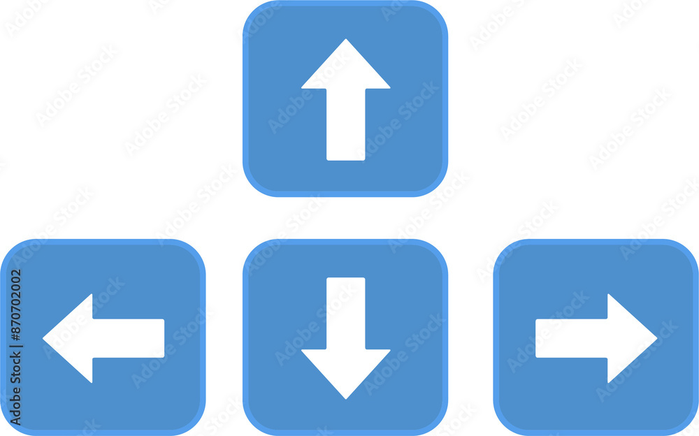 Keyboard icon. Left Right Up Down arrows Keyboard icon. Left Right Up Down arrows