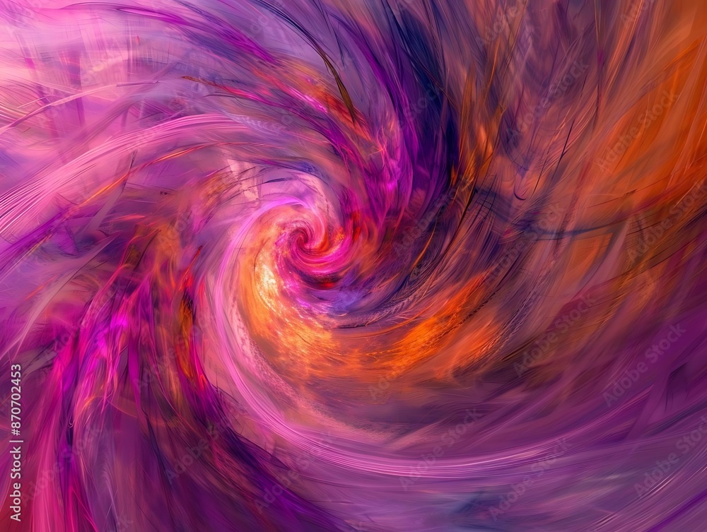 Abstract Swirling Purple and Orange Background Illustration Abstract Swirling Purple and Orange Background Illustration