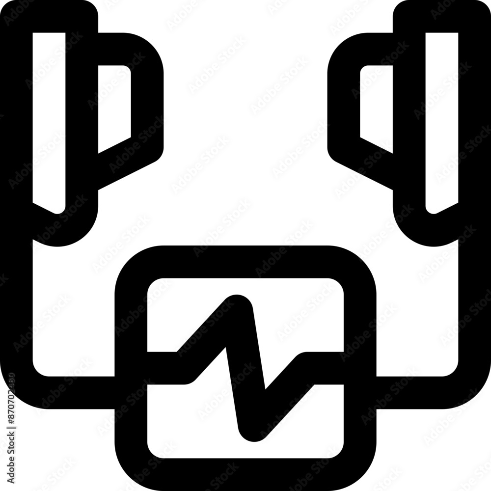 defibrillator icon. vector line icon for your website, mobile, presentation, and logo design. defibrillator icon. vector line icon for your website, mobile, presentation, and logo design.