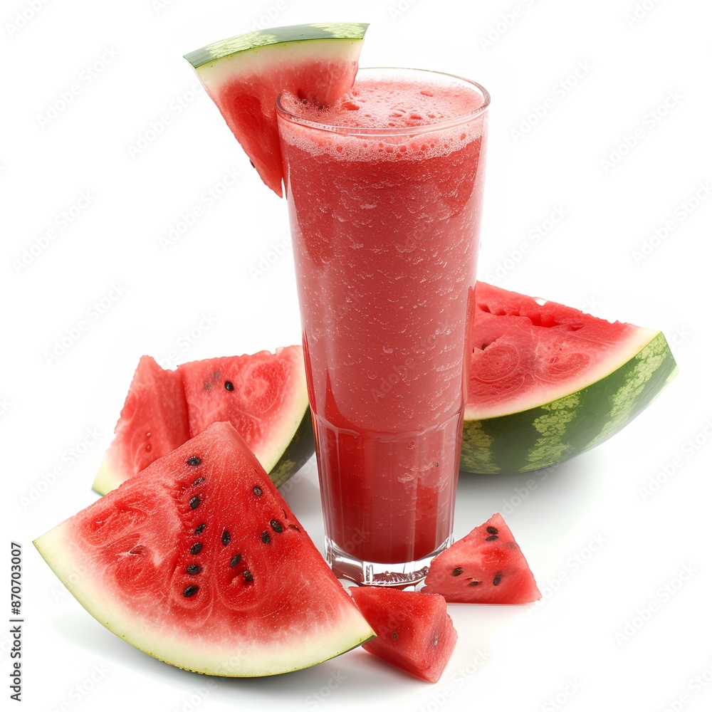 watermelon juice isolated on white background watermelon juice isolated on white background