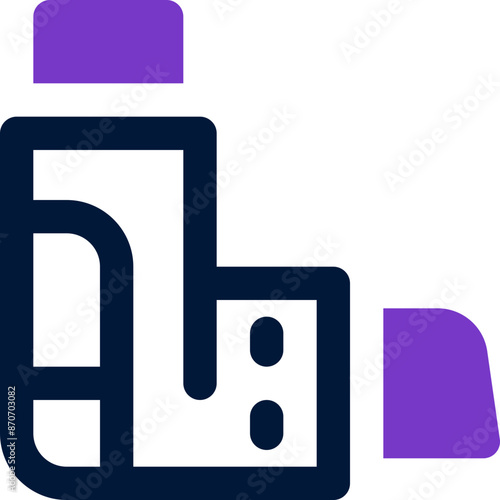 inhaler icon. vector dual tone icon for your website, mobile, presentation, and logo design.