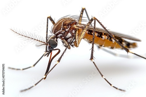 Wallpaper Mural view from side of mosquito on white background Torontodigital.ca