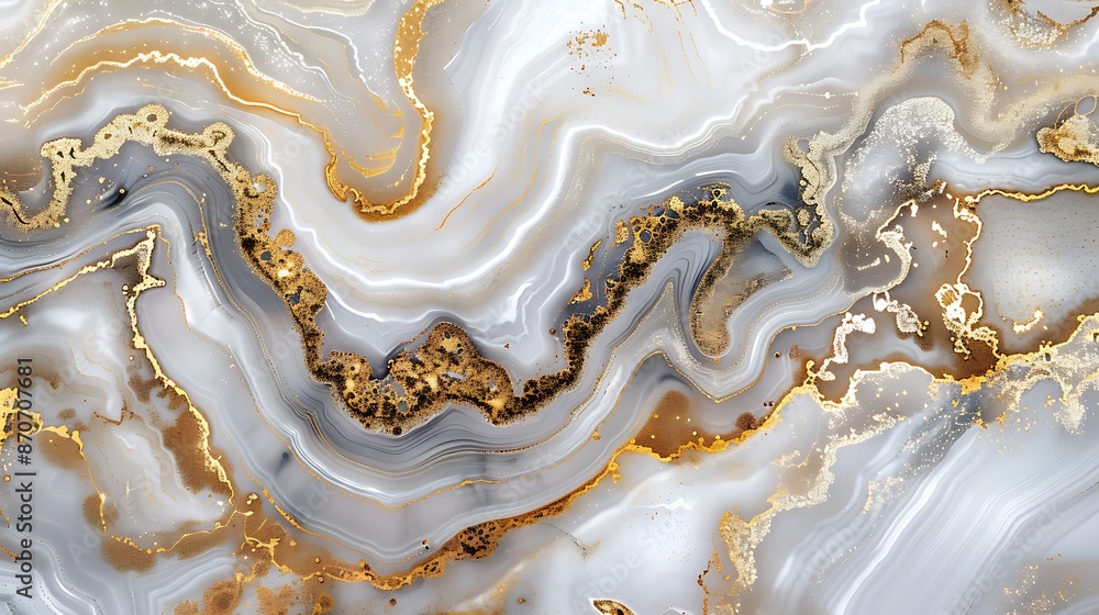Abstract Gold Swirling Marble Texture Abstract Gold Swirling Marble Texture