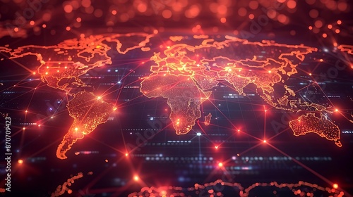 Glowing Global Connections  A Mesmerizing Night View of the World