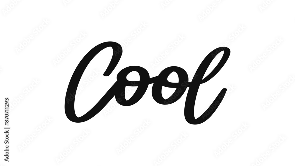 Cool brush calligraphy, Handwritten ink lettering. Hand drawn design elements,Vector typography quote isolated on white background ,Vector illustration EPS 10 Cool brush calligraphy, Handwritten ink lettering. Hand drawn design elements,Vector typography quote isolated on white background ,Vector illustration EPS 10