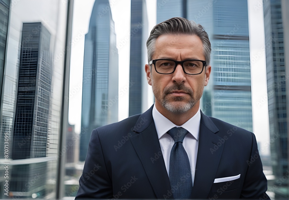 Professional Businessman in the Cityscape Professional Businessman in the Cityscape