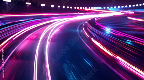 Abstract Speed and Light Trails © XtzStudio