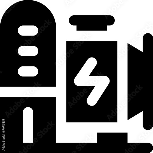 generator icon. vector glyph icon for your website, mobile, presentation, and logo design.