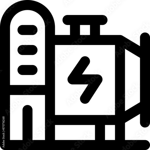 generator icon. vector line icon for your website, mobile, presentation, and logo design.
