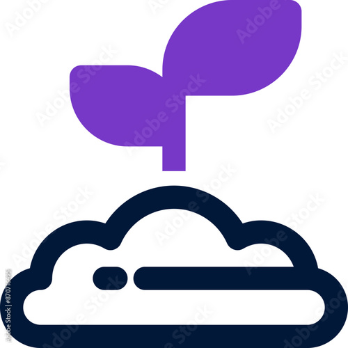 sprout icon. vector dual tone icon for your website, mobile, presentation, and logo design.