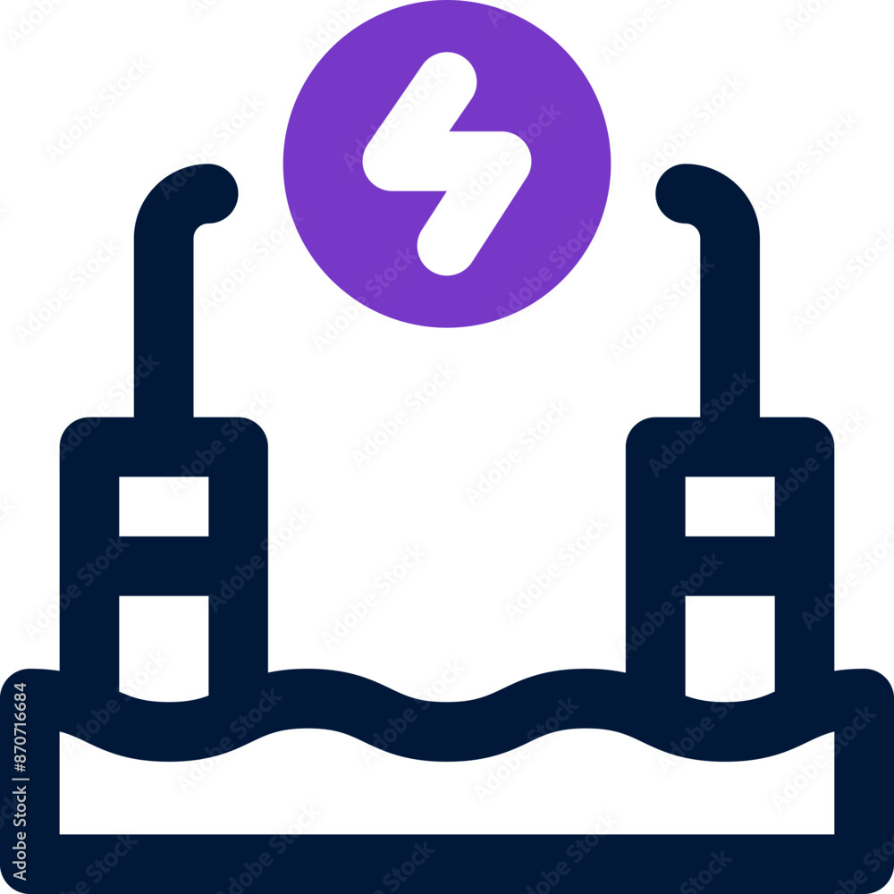 ocean energy icon. vector dual tone icon for your website, mobile, presentation, and logo design. ocean energy icon. vector dual tone icon for your website, mobile, presentation, and logo design.