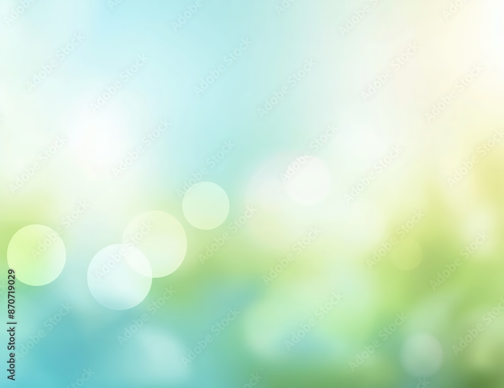 Obraz premium Blurred Light Blue And Green Abstract Background