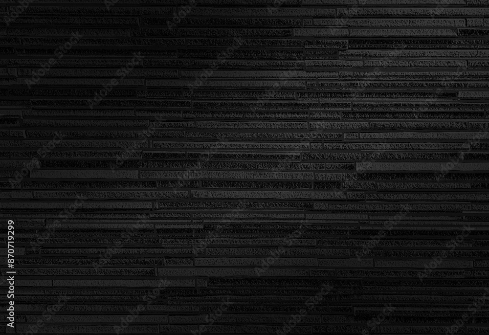 Obraz premium スライスした石の壁(暗め)