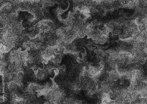 Creepy Black Fog Texture Background（不気味でモヤモヤした暗くて黒い背景 ）