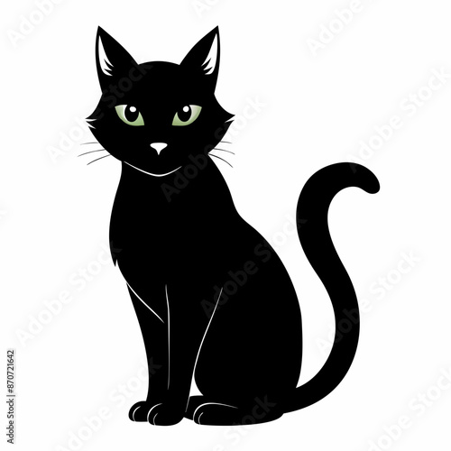 Wallpaper Mural Black Cat Vector Silhouette Torontodigital.ca