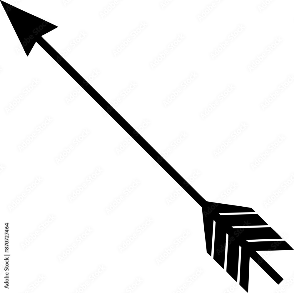 silhouette of a arrow for hunting silhouette of a arrow for hunting