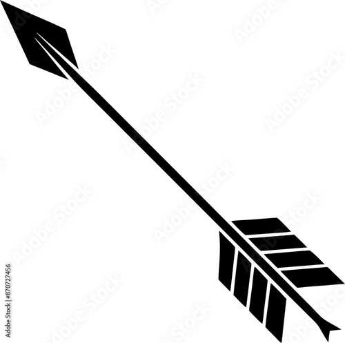  silhouette of a arrow for hunting