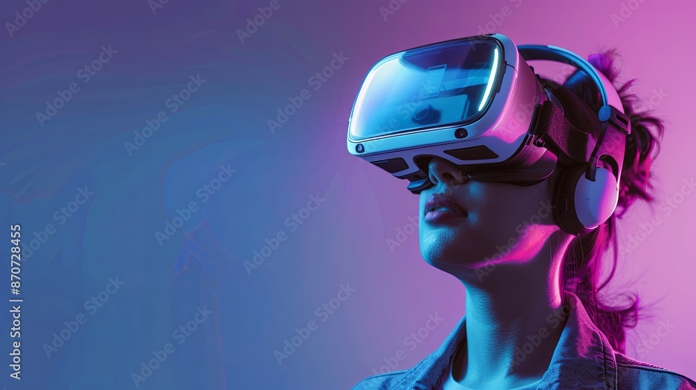 an image of a person using VR and AR googles an image of a person using VR and AR googles