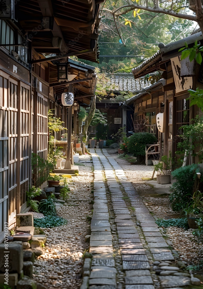 Traditional Japanese Alleyway Traditional Japanese Alleyway