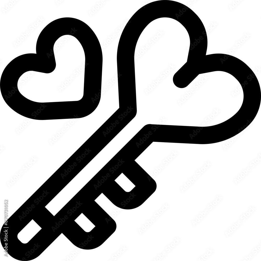 love key icon. vector line icon for your website, mobile, presentation, and logo design. love key icon. vector line icon for your website, mobile, presentation, and logo design.
